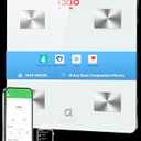 arboleaf Smart Scale for Body Weight and Fat, Bluetooth Digital Bathroom Scale, Body Composition Analyzer with App, 14 Metrics Include BMI, 400lb Capacity(White)