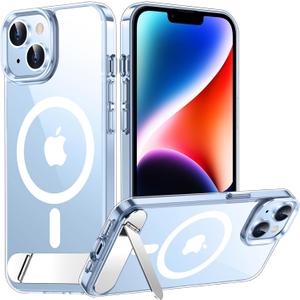 Temdan Magnetic Compatible with iPhone 14 Case/iPhone 13 Case,[Built-in Invisible Kickstand][Compatible with MagSafe] [Military Grade Shockproof] Slim Thin Phone Case for iPhone 14/13 6.1"