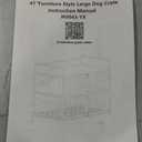 ROOMTEC Furniture Style Large Dog Crate with 360 & Adjustable Raised Feeder for Dogs 2 Stainless Steel Bowls -End Table House Pad, Indoor Use,41" L X 24" W 36" H, Classic Brown