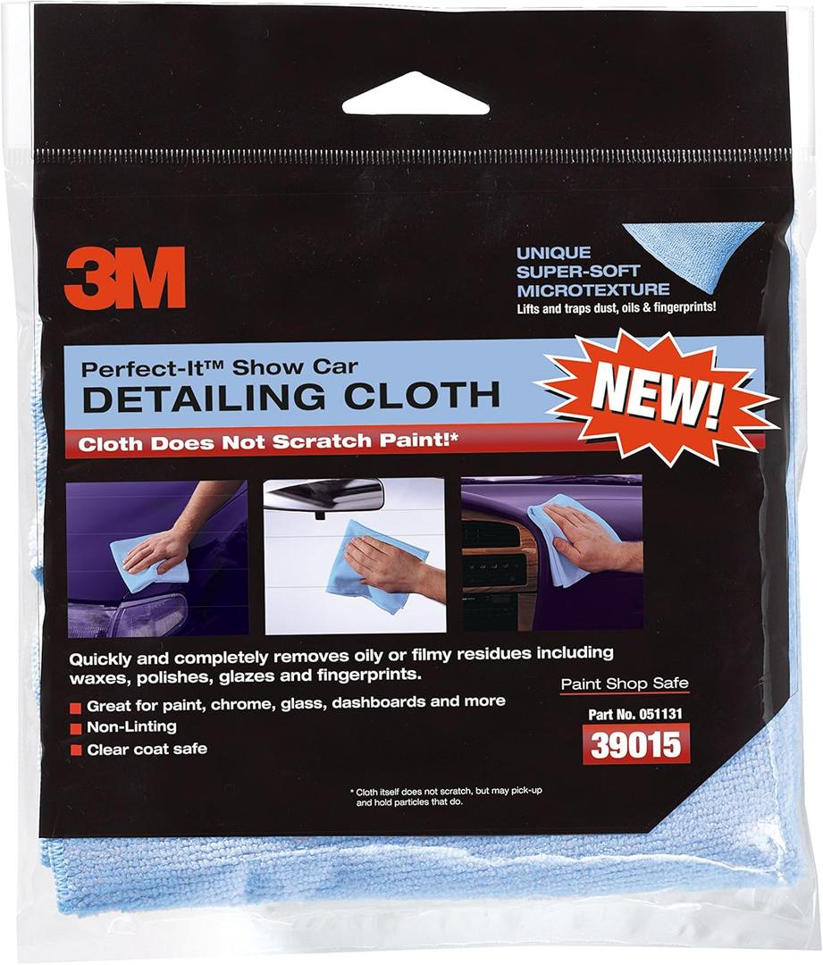 Scotch-Brite Perfect-It Non-Scratch Detailing Super Soft Cloths, Blue, 6 Count