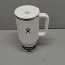 Hydro Flask Travel Tumbler with Handle, Lid and Straw - Insulated Stainless Steel in 40 Oz White