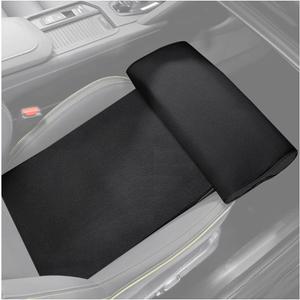 HZEL Car Seat Extender Leg Support Cushion, Lengthen Memory Foam Vehicle Front Seat Leg Support Extension Pad for Driving, Comfortable Automobile Extended Thigh Pillow, Universal Fit (Black)