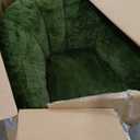 MAXYOYO Giant Bean Bag Chair, Oversized Bean Bag Couch for Adults and Kids, Faux Fur Shell-Shaped Large Chair with Filler, Stuffed Big Accent Sofa Floor Sofa for Gaming, Reading, Green