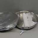 12 Inch Tri-Ply Stainless Steel Frying Pan, Frying Pan with Lid, PFOA/PTFE Free Skillet, Induction Cooking Pans, Dishwasher & Oven Broiler Safe 600F, Professional Cookware, Heavy Duty & Even Heat