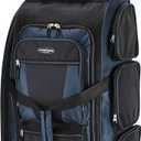 Travelers Club Xpedition 30 Inch Multi-Pocket Upright Rolling Duffel Bag (Rivera Blue)