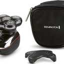 Remington Balder Deluxe XR7100, Head Rotary Shaver with Titanium Blades & Storage Pouch for Bald Men Wet/Dry Shaving with 5 Dual Track Flexing Heads and Pop-Up Trimmer