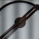 Cuspin Modern Wall Clock for Living Room Decor, Silent Non Ticking Battery Operated Big Clock, Rustic Minimalist Wood Metal Frame Decorative Wall Clocks for Office, Bedroom, Kitchen, 20 Inch