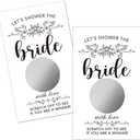 Haizct 50 Pack Flower Plants Scratch Off Game Cards for Country Wedding, Bridal Lottery Tickets, Wedding Shower Ideas