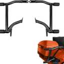 Saddlebag Guard Tip-Over Crash Bars for Harley Touring Street Glide Road Glide Road King Electra Glide Ultra Limited CVO 2009-2024 Gloss Black Saddle Bag Protection Crash Bar
