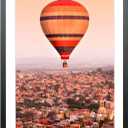 Mxtallup 14x23 Frames Solid wood, Display Pictures 12x21 Inch With Mat or 14x23 Inch Without Mat, Poster Frames 12x21 in Picture Frames Wood Black (T22B1423W1221)