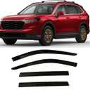 Tape-On Window Visors 4-Piece for 2023 2024 2025 Honda CRV CR-V Sun Rain Guards Shield Shade Smoke