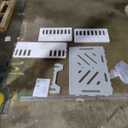 Acrylic Dog Bed and Fence with Food Bowl for Large Medium Dogs