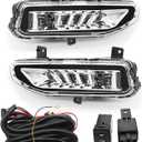 Fog Light Assembly Compatible with Frontier 2022-2024/Titan XD 2020-2023/Titan 2020-2023/Sentra 2020-2023 with Switch Harnesses Left & Right 261558996C 261508996C (Not Halogen) Pair Fog Lamp