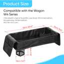 Stroller Snack Tray with Anti-Falling Bottle Holders for Wonderfold Wagon,Waterproof Faux Leather Interior,Easy to Install and Remove (W4)