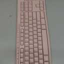 Logitech MK270 Wireless Keyboard and Mouse Combo for Windows, 2.4 GHz, 8 Multimedia Keys, PC, Laptop, Wireless Keyboard Compact Mouse Combo - Rose (1 Pack)