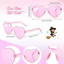 Photect 12 Pairs Witch Hat Heart Shaped Sunglasses Rimless Glasses Candy Color Sunglasses Witch Party Supplies for Women