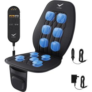 Vehicle Seat Air Massage Cover. Designed for Drivers for Relax While Driving. 11 Air Cells Dynamic Work for Back & Hip.