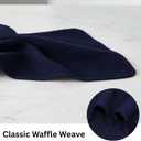 PurpleEssences Dish Cloths and Dish Rags - 6 Pack Waffle Weave Solid Kitchen Dish Wash Cloths, 100% Cotton, 12x12 Inches, Ultra Soft Absorbent Quick Drying - Spring Easter Summer - Navy Blue