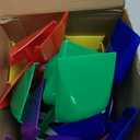 Sratte 18 Sets 4.7" Sand Buckets and Shovels Bulk Summer Beach Bucket Pack Plastic Beach Pails Sand Toys for Summer Pool Party Favors