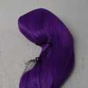 15 Inch Short Straight Purple Bob Wig with Bangs | Natural Heat Resistant Synthetic Hair for Women Costume Wigs