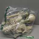 36" Skeleton Halloween Decorations, 3FT Realistic Full Body Movable Posable Joints Skeleton, Creepy Halloween Plastic Skeleton for Graveyard Decorations, Haunted House Props Indoor/Outdoor Decor