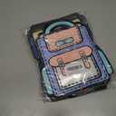 2 x [SAILYLENCEY] 30 Pcs Goodie Bags, Galentines Day Gifts, Valentines For Class, Self-Sealing Treat Bags with Handles & Stand-Up Base for Party Favors, Frosted Window Waterproof for Holiday Gifts (mixed color, Large)