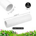 4 Inch PVC Pipe 17" Long White Sch40 Industrial PVC Pipes for Home DIY, Greenhouse, Garden, Farm, Workshop, Furniture Grade(4" x 17"L)