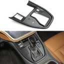 INTGET Matte Black Gear Panel Cover for Subaru Outback Legacy Accessories 2025 2024 2023 2022 2021 2020 Center Console Interior Accessories for 2025 Subaru Outback Wilderness Accessories (Matte Black - With Button Hole)