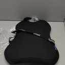 QUTOOL Lumbar Support Pillow for Car, Truck Accessories Travel Essentials, Memory Foam Back Cushion for Driving Seat, Back Pain Relief,Washable Cover, Lower Back Support Fits Most Cars(Black)