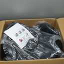 Boat Fenders 4 Pack 10 x 28 Inches Ribbed Center Hole Boat Fenders Bumpers for Docking, Comes with 4 Lines and Pump to Inflate (Black)