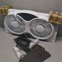 Comfort Zone Smart Wi-Fi Reversible Twin Window Fan with Cover and Bug Screen 