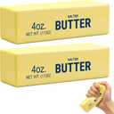 Slow Rising Squishy,Slow Rebound Cute Butter Squeeze Stress Balls, Realistic Butter Stick Soft Squeeze Toys,Stress Relief Sensory Toys (Butter stick-2pcs)