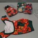 XPUDAC 4 Pack Dog Christmas Pajamas Stretchy Dog Clothes for Small Medium Dogs Girl Boy Christmas Puppy Outfit Pet Jumpsuits Pjs Winter Cat Costume, XS