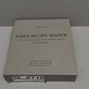 Aesthetic Recipe Binder with Polyester Waterproof cloth Cover - The Perfect Recipe Book with Plastic Sleeves to Write in Your Own Recipes - Quality Blank Cookbook Binder, Cards incl. (Medium - 9.5x8.5", Sage Green)