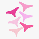 DEANGELMON Seamless Thongs for Women No Show Thong Underwear Women Comfortable Multiple Pack M