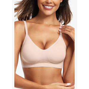 Vertvie Womens Seamless Bra No Underwire Comfort Push Up Bras Buttery Soft Wireless Bralette Full Coverage Sport Everyday Bra ,Size M