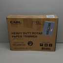 CARL Heavy Duty Rotary Paper Trimmer - 12238, Black/Silver, 18inch