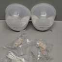 Paruu P10 Hands-Free Breast Pump Wearable, 338mmHg Strong Suction, Low Noise, 4 Modes & 9 Levels, Electric Breast Pump Portable, Smart Display, 19/21/24/28mm Insert/Flange, 2 Pack (White)