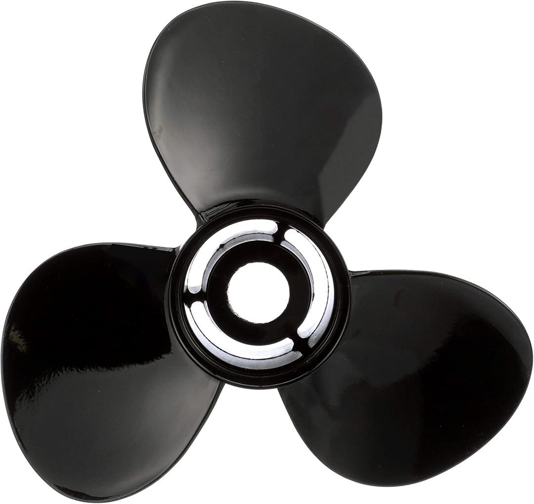 Quicksilver Black Diamond 3-Blade Aluminum Propeller - For Mercury and MerCruiser Engines (40 CT - 125 HP Mercury)
