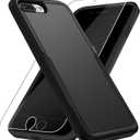 For iPhone 7/8 Plus Case, with HD Screen Protector,[Military Grade Drop Tested] Heavy-Duty Tough Rugged Shockproof Protective Phone Case for iPhone 7/8 Plus 5.5, Black