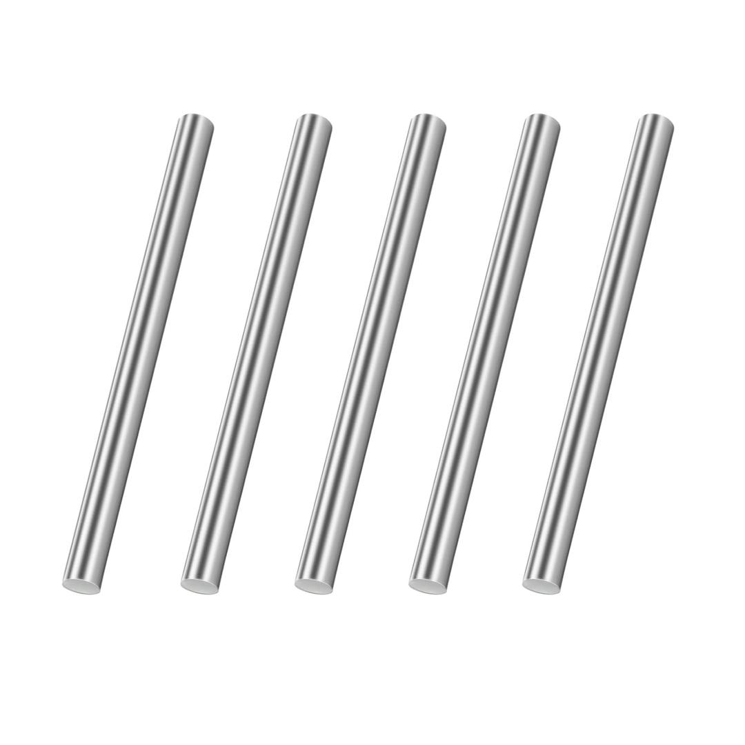 MewuDecor 1mm x 100mm 304 Stainless Steel Round Rod, Metal Solid Shaft Rods for Industry, Metal Working Hobbies and DIY Craft, 5 PCS