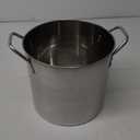 IMUSA USA Stainless Steel Stock Pot 20-Quart, Silver (20.5 Quarts)