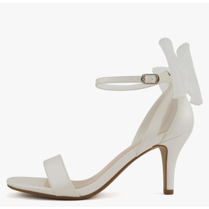 Delicious Everly ~ Women Ankle Strap Low Heel Bridal Dress Sandals, Size:  8.5