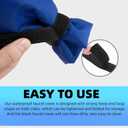 3 x Outdoor Faucet Socks - 10'H x 6.3'W for Winter Freeze Protection, 2 Piece Tap Cover, Reusable Spigot Cover - Blue