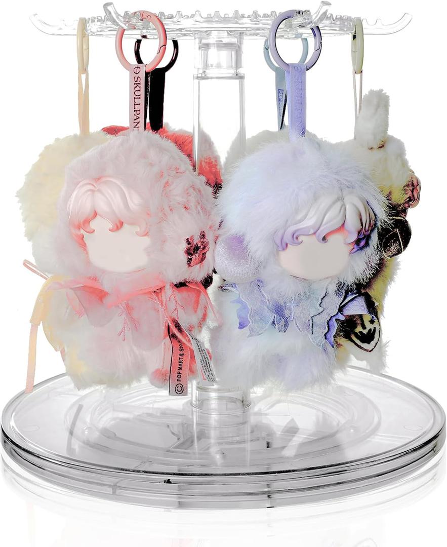 Rotating Display Case for Skullpanda Dolls, for POP MART Labubu Rotating Display Case