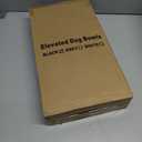 Elevated Dog Bowls for Medium Size Dogs, Non-Slip Dog Feeder with 1*Stainless Steel Dishes & 1*Slow Feeder Bowl, 5 Heights Adjustable Raised Bowls to 3.15-8.66-9.84-11.02-12.2 (Black)