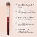 BK BEAUTY 108 PRECISION POWDER MAKEUP BRUSH Pro-Designed Tapered Brush for Precise Under-Eye Setting, Crease-Free Finish, and Subtle Highlighting
