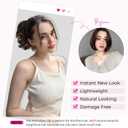 REECHO 9" Short Ponytail Extension, Classic Loose Curly Wavy Claw Clip Pony tails Hair Extensions HP001 Hairpieces for Women (Dark Brown)
