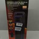 COMFORT ZONE 26" Digital Oscillating Tower Heater with Remote - Navy