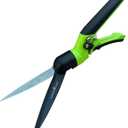 Garden Guru Hand Grass Clipper Scissors Rotating Cutter Head with Safety Lock Rust Proof High Carbon Steel Blades Soft Comfort Grip Handles Perfect for Lawn Edging, Shrubs, Flowers, Gardening